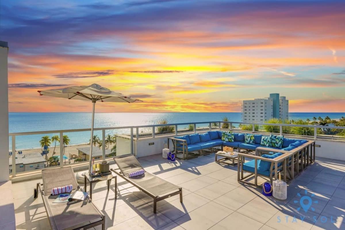 Near Beach - Rooftop Pool - Hot Tub - Broad-Walk Hollywood Dış mekan fotoğraf