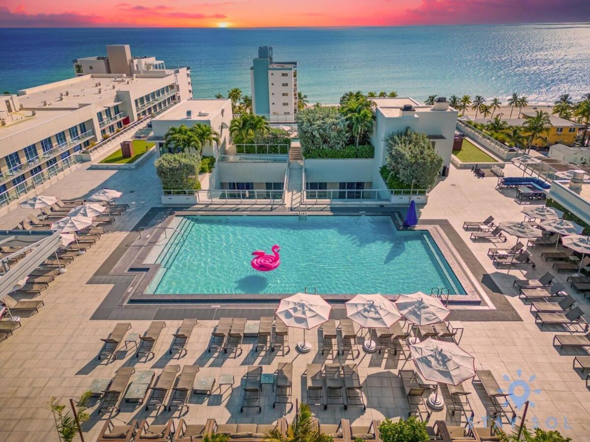 Near Beach - Rooftop Pool - Hot Tub - Broad-Walk Hollywood Dış mekan fotoğraf