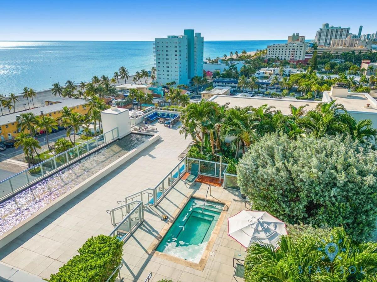 Near Beach - Rooftop Pool - Hot Tub - Broad-Walk Hollywood Dış mekan fotoğraf