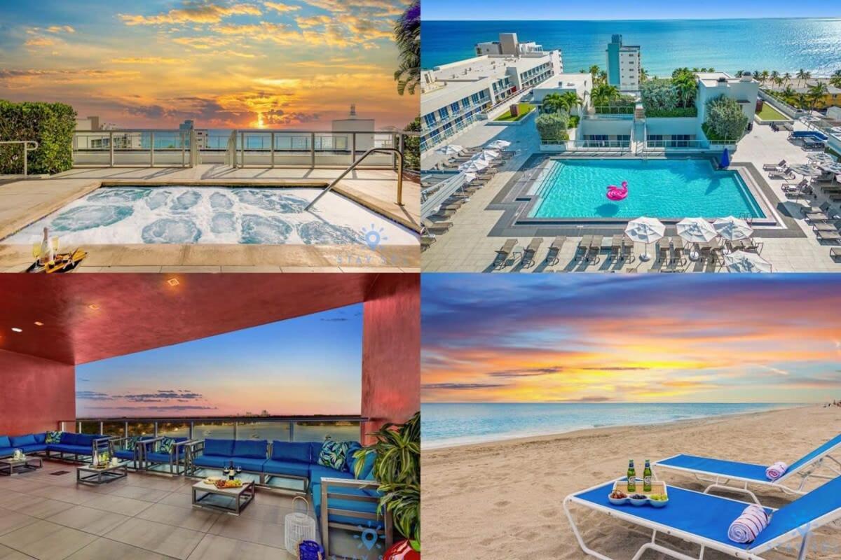 Near Beach - Rooftop Pool - Hot Tub - Broad-Walk Hollywood Dış mekan fotoğraf
